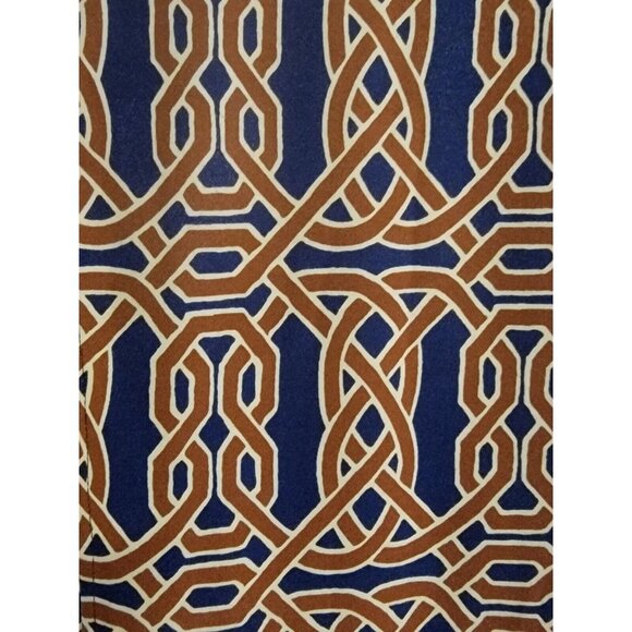 J. McLaughlin Navy And Brown Print Stretch Dress Size XS - Picture 6 of 6